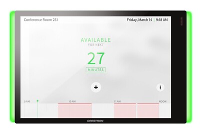TSS-770-B-S-LB KIT 7 in. Room Scheduling Touch Screen, Black Smooth