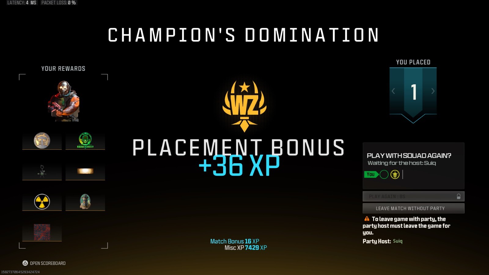 Warzone Nuke Guaranteed Nuke Skin & Rewards eBay