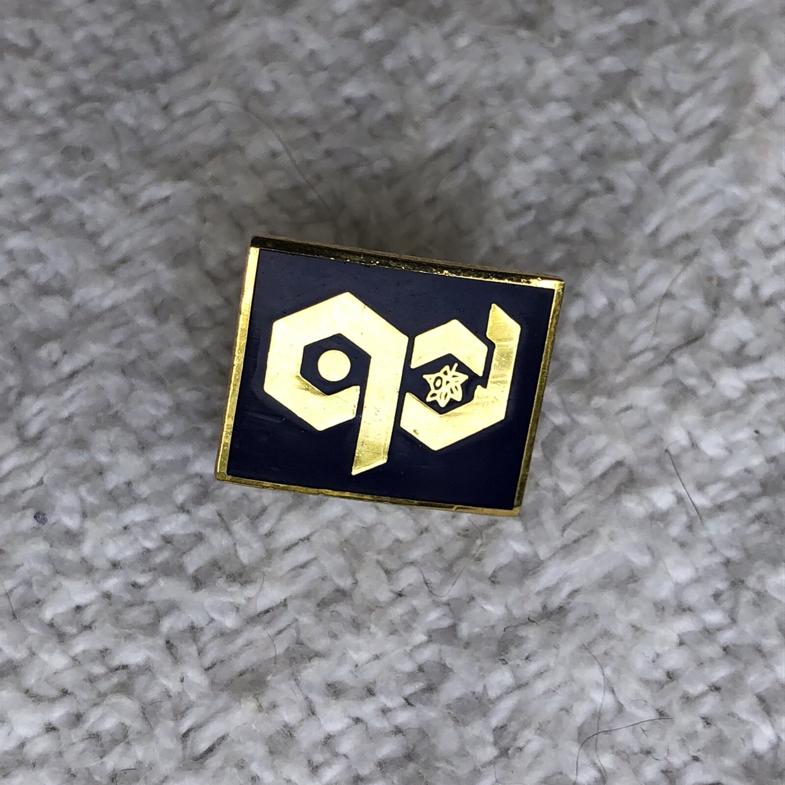 Rectangular Blue Pb Hexagonal Logo Lapel Pin Tie … - image 4