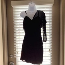 Zara New Little Black Dress Tulle Sleeve Mini Double Dress Size: S M L Bloggers
