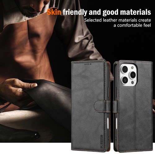 For iPhone 16 15 14 13 12 Pro Max Magnetic Leather Wallet Card Flip Case Cover - Picture 20 of 64
