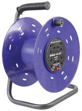 4 Gang Way Plastic Empty Cable Reel Drum - Electric Extension up to 50M 