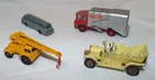 Lot of 4 Vintage Matchbox LESNEY England Refuse Truck Spyker Jumbo Crane Coach