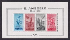 BELGIUM 1948 Edward Anseele Miniature Sheet SG MS1249 MNH/** (CV £275)