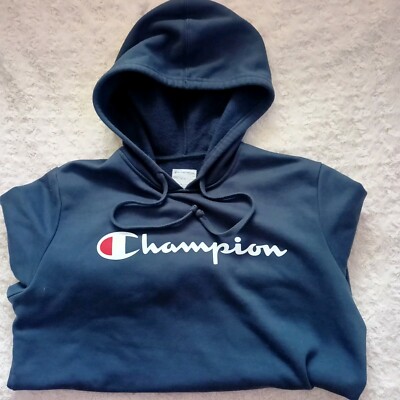 Pullover Hoodie Champion Sweatshirt Mens Navy Champion Elite