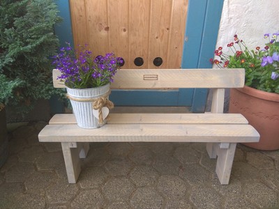 Blumenbank Holz Blumenhocker Dekobank Dekoration Gartenbank Kinderbank Ebay