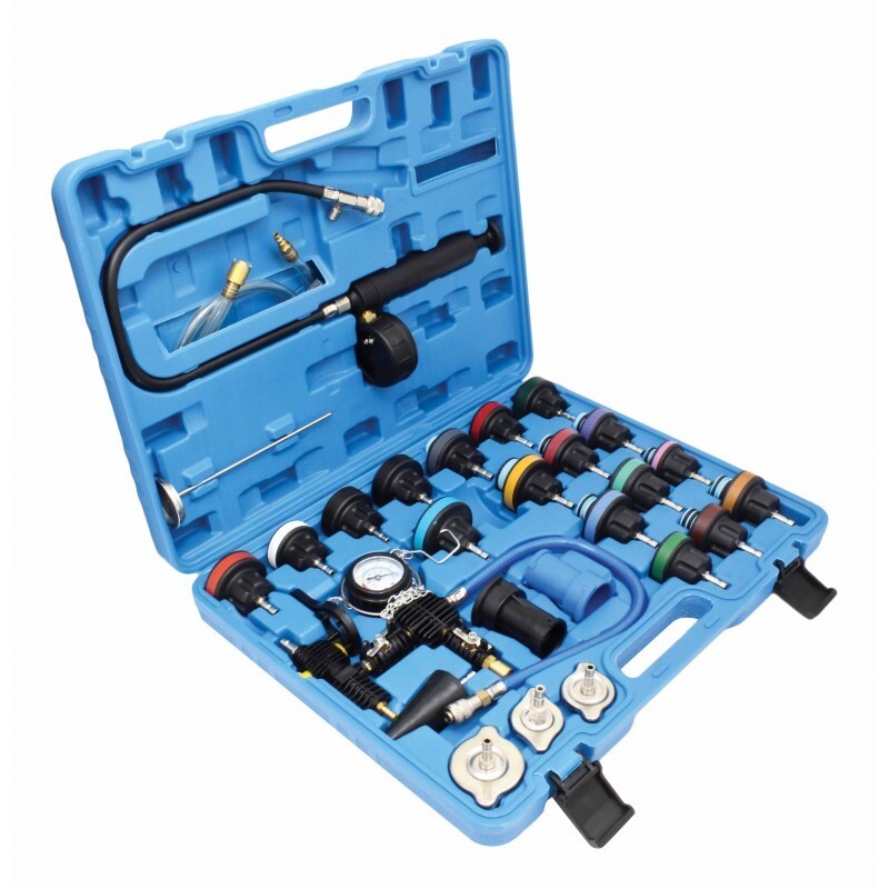 Kit tester pressione radiatore universale 28 pezzi foto 5