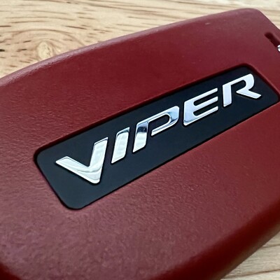 VIPER RED KEY FOB DODGE 5 BUTTON WITH LOGO | eBay