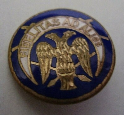 Enamel Medal Fidelitas Ad Alios with Double Headed Eagle