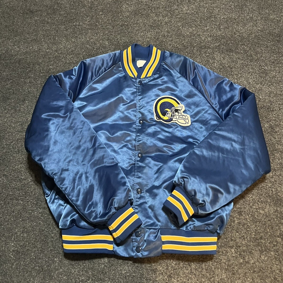 Vinatge 90’s Chalk Line Louis LA Rams NFL Satin Varsity Jacket