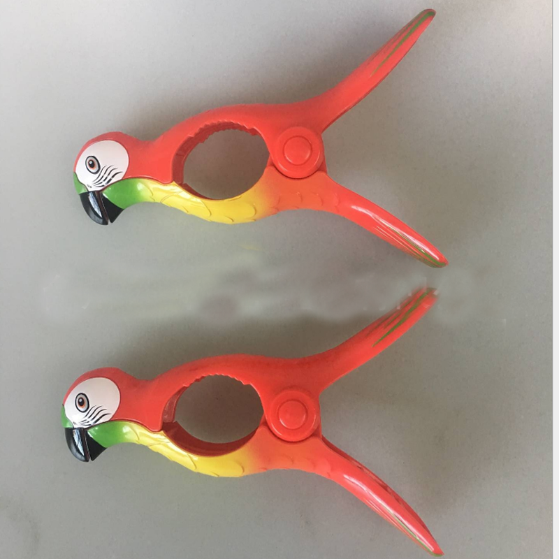 1 Pair Plastic Sun Lounger Beach Towel Wind Large Clip Sunbed Pegs Fun