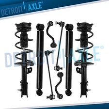 FWD Front Strut w/Coil Spring Rear Shock Suspension Kit for Nissan Rogue Select