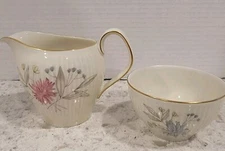 Creamer & sugar Bowl Rosenthal Thomas China Floral Pat. 7507 49 Vintage