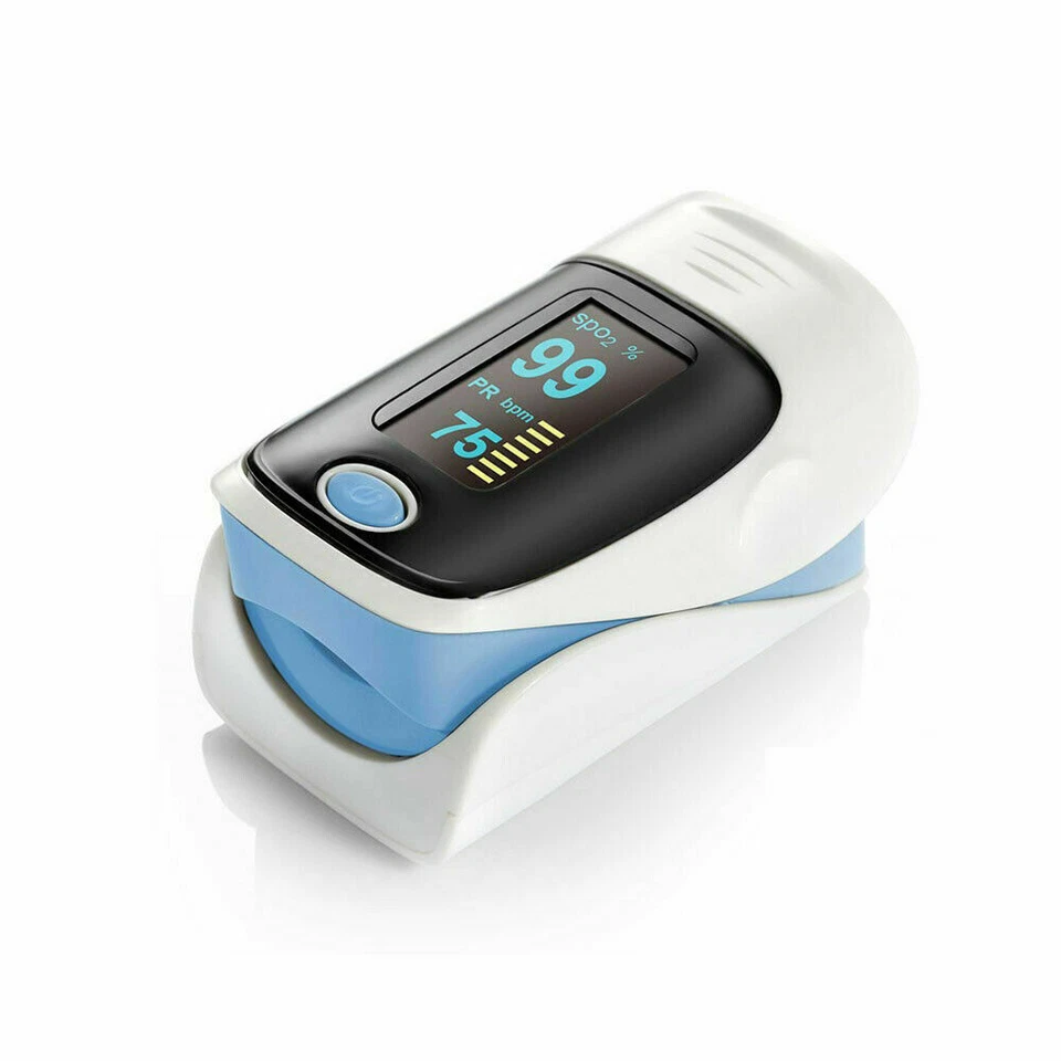 Finger Pulse Oximeter Heart Rate Blood Oxygen Saturation Monitor SpO2 PR Measure - Image 2 of 4