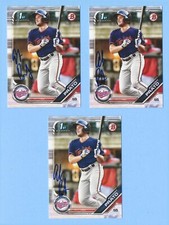 (1) ANTHONY PRATO Signed/Autographed 2019 1st Bowman Draft Card #BD-101 Twins