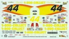 Slixx 1204 #44 1-800-Collect 1996 truck-Bryan Reffner 1/24 Nascar decal