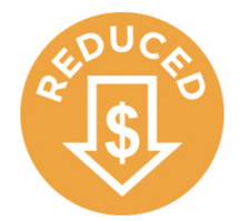 REDUCED Price Labels 1000 each per roll size 1" Round Oval STICKERS