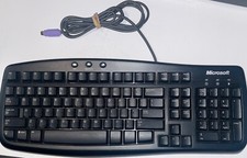 Microsoft Basic Keyboard 1.0A PS/2 69682-product  X800468-208 Tested Working 