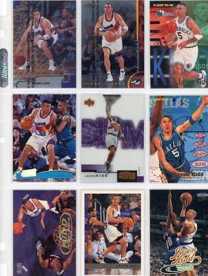 Jason Kidd, Phoenix Suns, Dallas Mavericks, HOF, 9 Cards,  Ungraded, Free Ship!