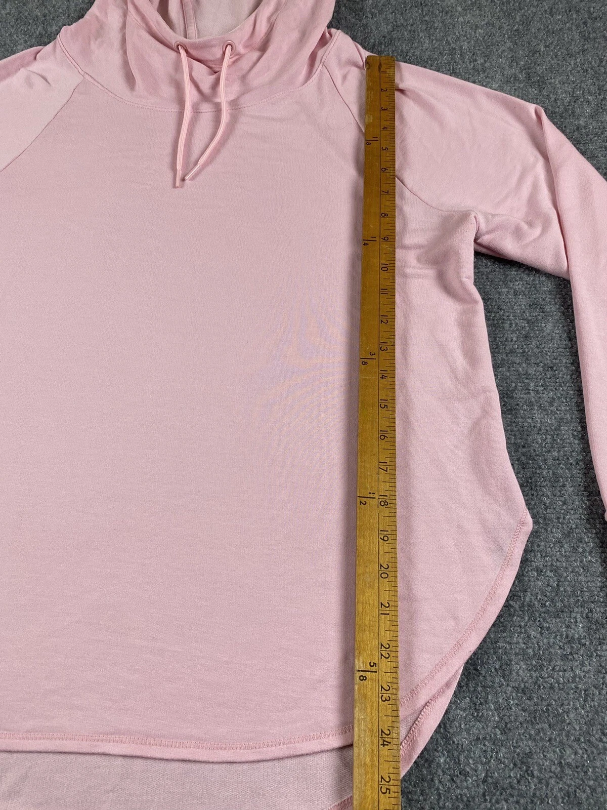 VETEMENTS AVIA Pullover Donna Manica Lunga Felpa con Cappuccio Rosa Foro Pollice Taglia L (12 14) Running