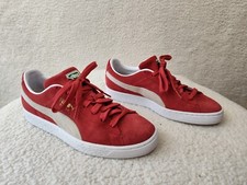Puma Classic XXI Men Sneaker 9 Red Suede Lace Up Comfort Casual ShoeS
