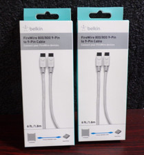 2PK Belkin Firewire 800/800 9-Pin To 9-Pin Cable G