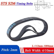 S2M Timing Belts Pitch 2mm Close Loop Rubber Width 6mm/10mm for CNC 3D Printer