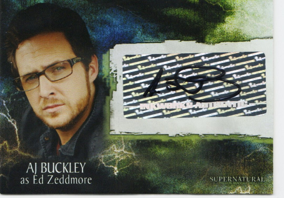 Supernatural Season 3 Auto Autograph A26 AJ Buckley as Ed Zeddmore