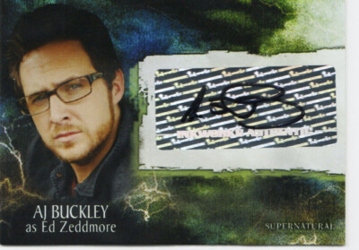 Supernatural Season 3 Auto Autograph A26 AJ Buckley as Ed Zeddmore