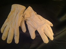 Antique Victorian Pair of Woven Gloves Childs Size Snap Indicates A. Raymond