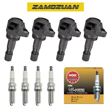 Ignition Coil & NGK Spark Plug Set 4PCS. 2012-2015 for Honda Civic 1.8L UF672