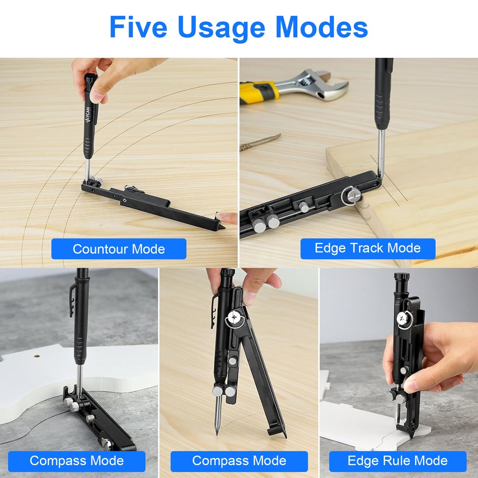 Multi-function Scribing Tool Construction Pencil DIY Woodworking ...