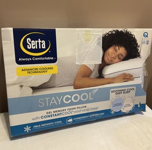 serta three layer comfort memory foam pillow