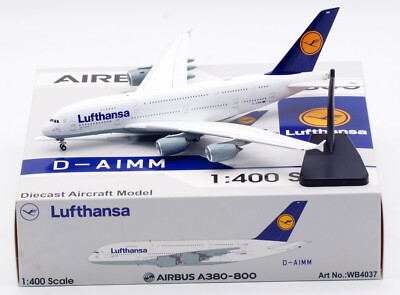 Aviation 1:400 Lufthansa Airlines Airbus A380 Diecast Aircraft Jet Model D-AIMM