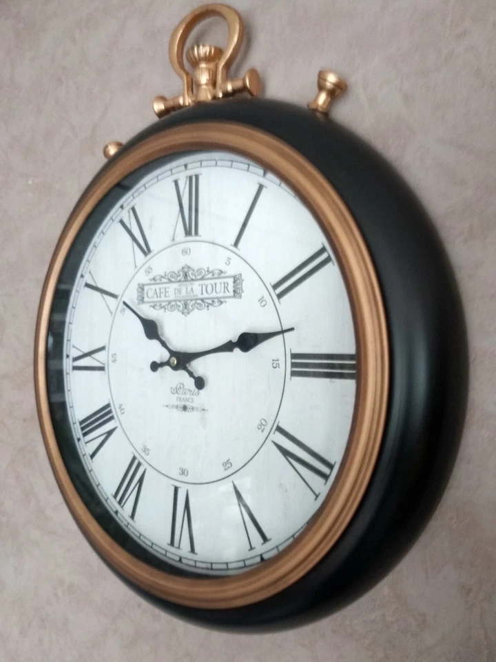 Horloge Café de la Tour Paris 50x41cm,en métal, murale ,neuve - Photo 2/4