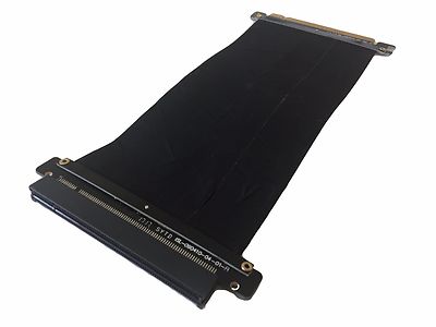 AYA 10-Inch PCI-Express 16X 3.0 Flexible Black Extender High Speed Riser Cable