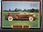 Vintage 1937 Packard Car Sport Phaeton 3-D Advertising Sign Insert Genesee Beer — photo 1