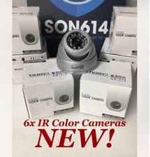 Lot 6 BESNT BS-626SK Color Cameras 3.6mm 650TVL 24LED Security Vandal-Proof NEW 