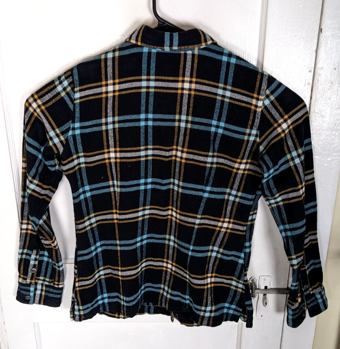 Patagonia Organic Cotton Womens Fjord Flannel Sz.8 Windowpane