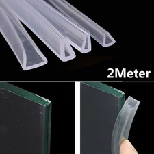 2M Guard Strip Glass Protector Trim Shower Door Sealing Tape Edge Banding Tape
