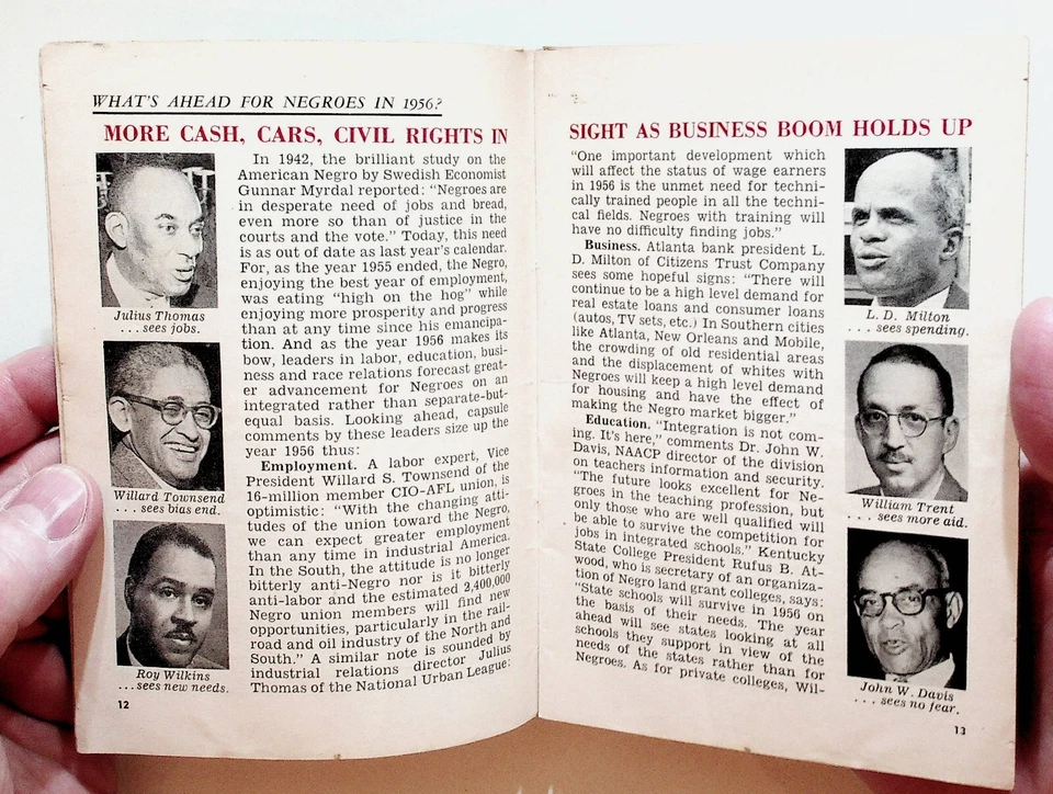 1956 January 12 JET Magazine Emmett Till Folk Song Joe Louis Boxing Wrestling Foto 3 de 4