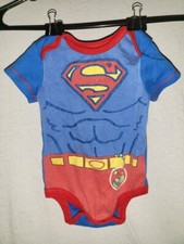 DC Comics Superman Outfit Toddler One Piece Size 3-6 Months - Great Details