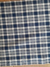 Karierte Stoffe in Blau online kaufen