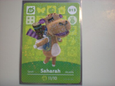 Nintendo Switch sahara SAHARAH ANIMAL CROSSING SERIES 1 CARD MINT 013 ~ NINTENDO SWITCH
