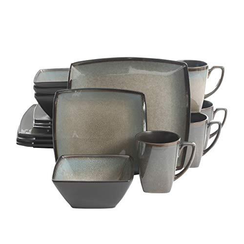 Gibson Elite Althea 16 Piece Reactive Glaze Dinnerware,  Ass