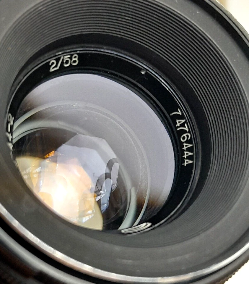 HELIOS-44-2 58mm F/2 BELOMO Early Rare ! TESTED! Black 1974! (Biotar DESIGN) M42 - Image 3 of 4