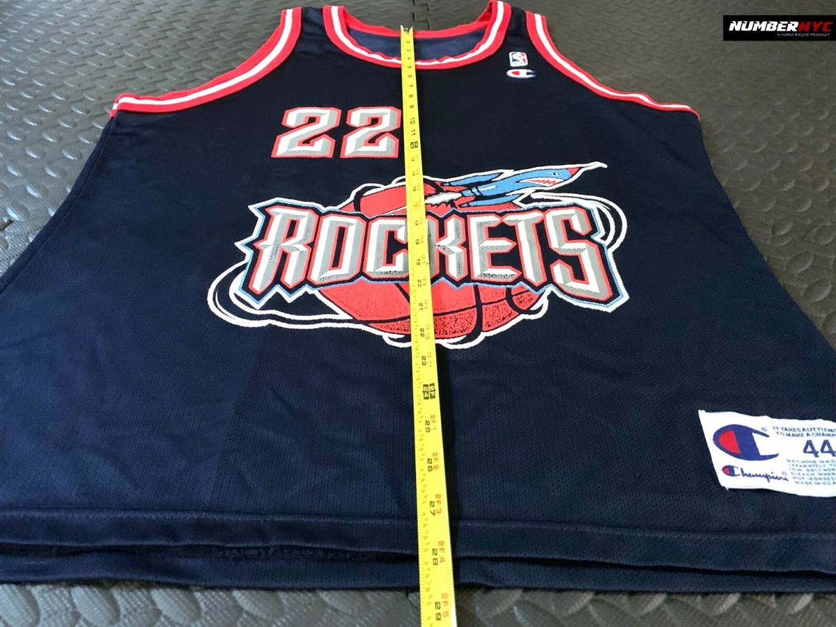NBA Champion HOUSTON DREXLER 22 ジャージ L Houston Rockets 22 Clyde Drexler NBA Basketball Champion