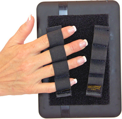 LAZY-HANDS 4-Loop Grips (x2 Grips) for Readers - FITS MOST - BLACK - $22.00