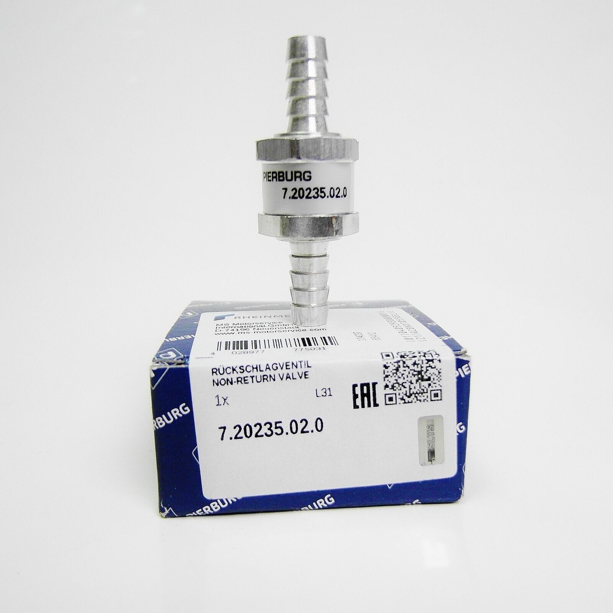 Fuel Valve Pierburg 8mm 7.20235.02.0 | 720235020 valve for fuel