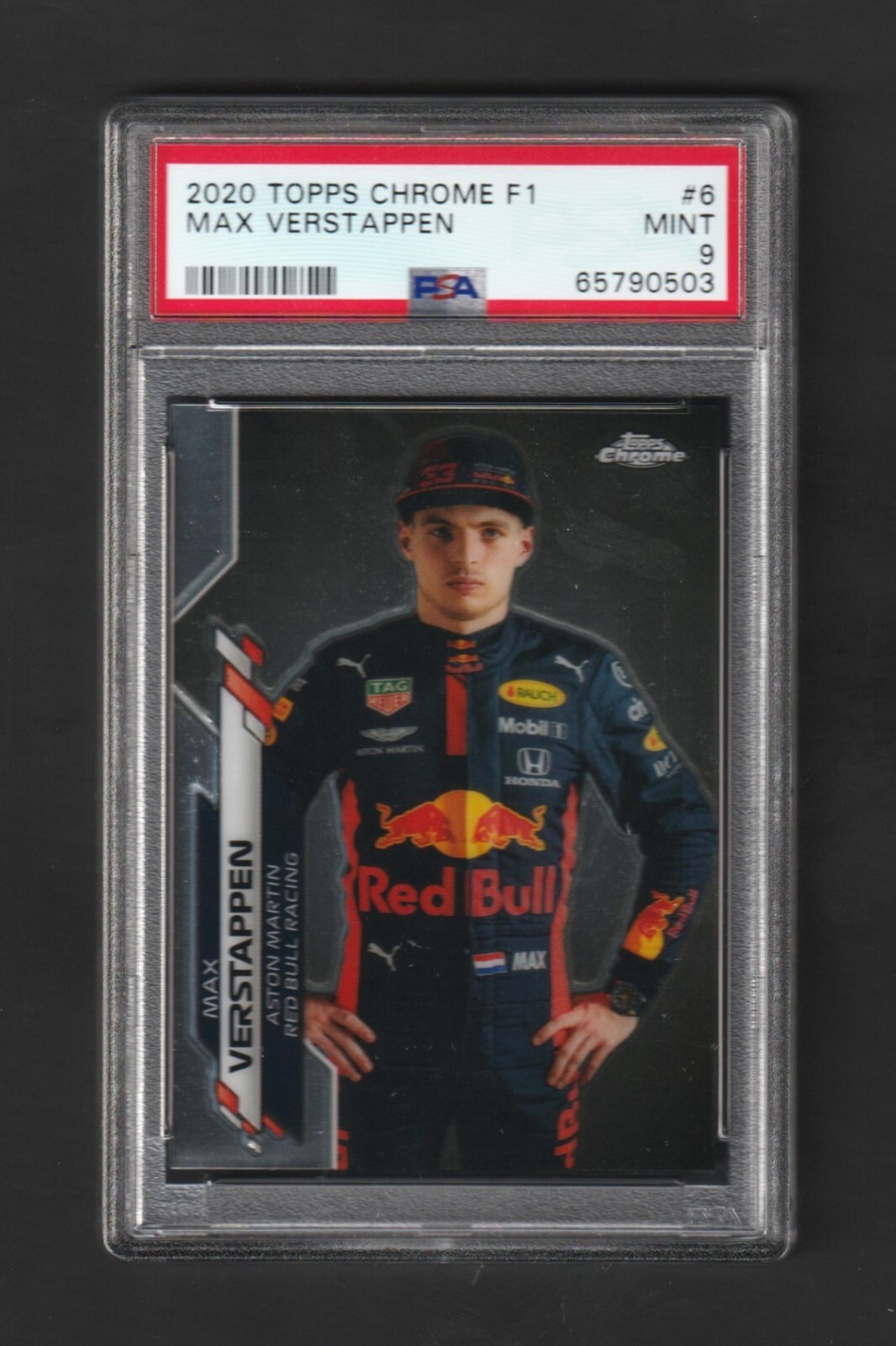 2020 Topps Chrome F1 MAX VERSTAPPEN RC #6 ~~  PSA 9 MINT